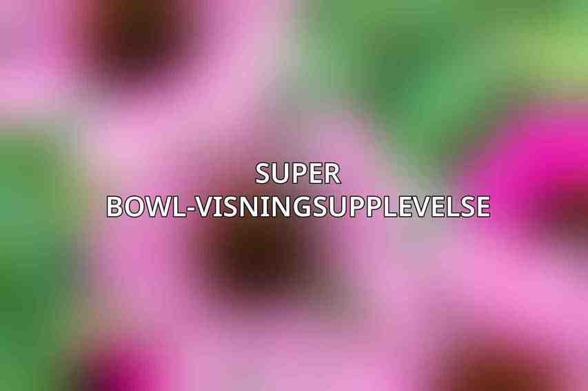 Super Bowl-visningsupplevelse: