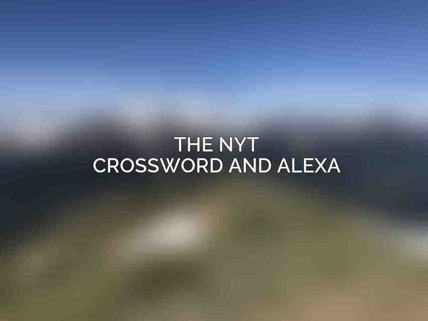 The NYT Crossword and Alexa