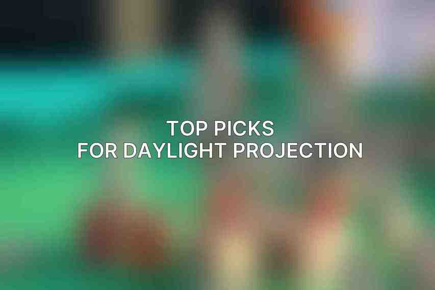 Top Picks for Daylight Projection
