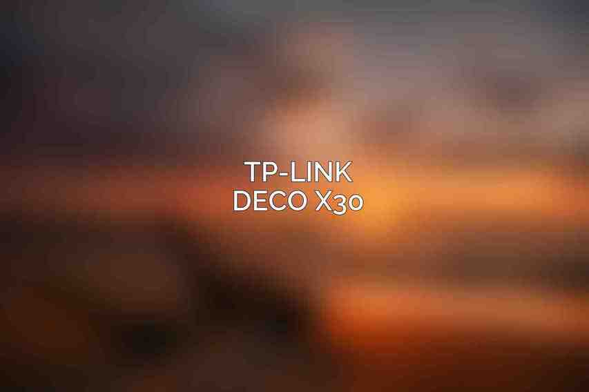 TP-Link Deco X30