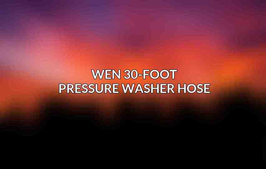 WEN 30-Foot Pressure Washer Hose