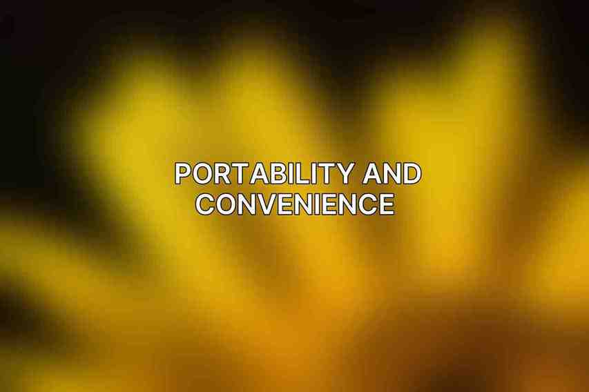 Portability and Convenience 